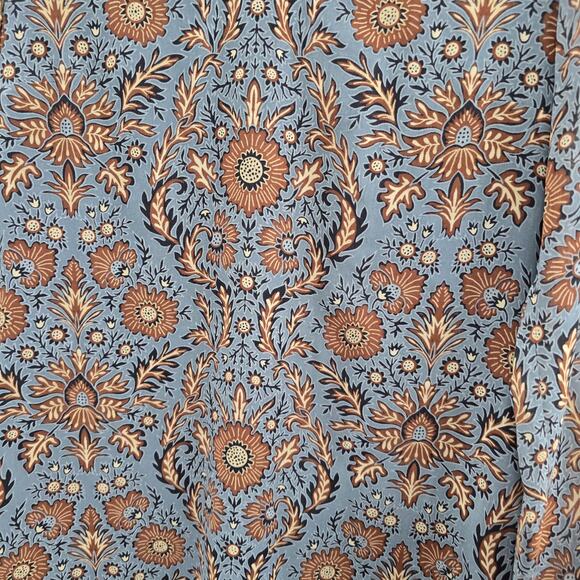 Cabi Dress Womens XS Blue Floral Provincial Long Sleeve Cottagecore Earthy Work - Picture 8 of 8